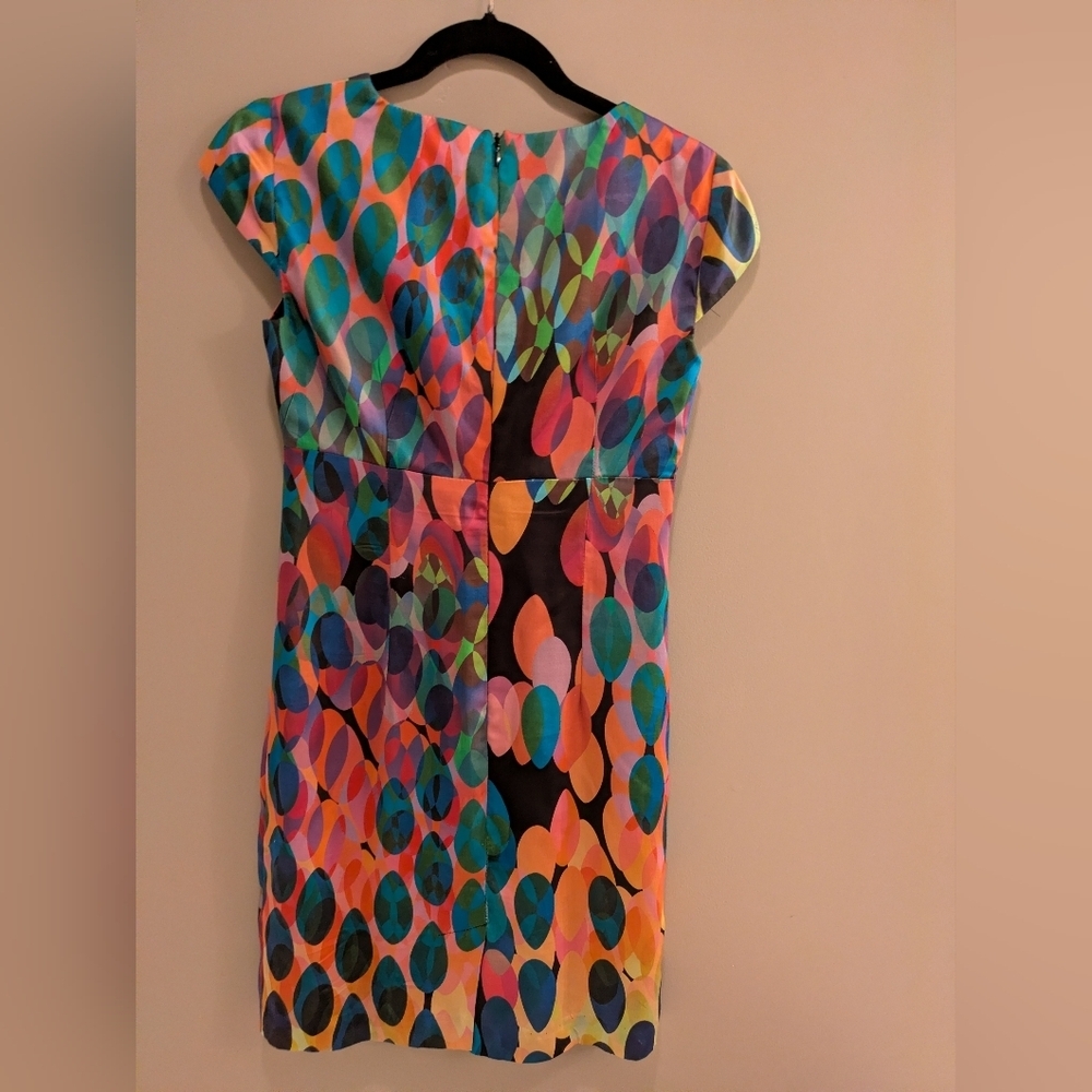 Trina Turk Silk Midi Dress 0 - Picture 5 of 11